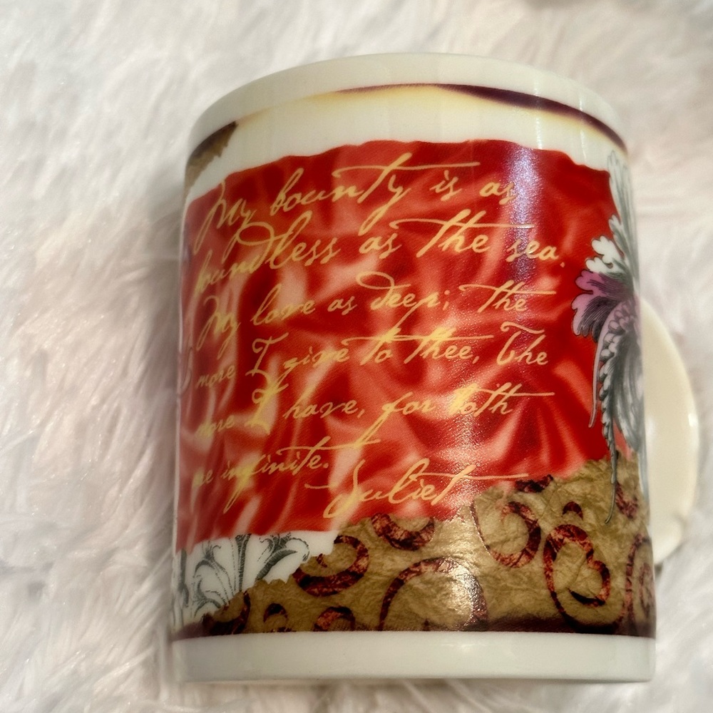 Starbucks Shakespeare Juliet ceramic coffee cup. Made in Taiwan! Hard to find.